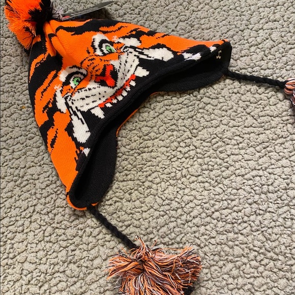 Under Armour Tiger ColdGear Orange Black Hat M 4-6 - Picture 3 of 9